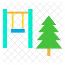 Kinderpark Naturpark Spielbereich Symbol