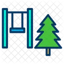 Kinderpark Naturpark Spielbereich Symbol