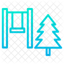 Kinderpark Naturpark Spielbereich Symbol