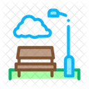 Park Benches Landscape Icon