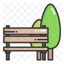 Park Tree Bench Icon