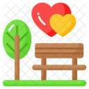 Park Bench Tree Icon