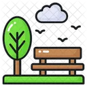 Park Garden Bench Icon