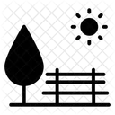 Park Bench Tree Icon