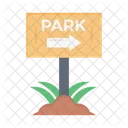 Park Sign Board  Icon