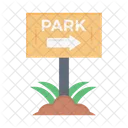 Park Sign Board Icon