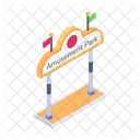Park Signboard Park Entrance Entrance Gate Icon