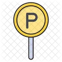 Parked Sign Board Icon