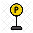 Parked Sign Board Icon