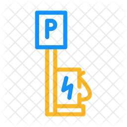 Parken und Laden  Symbol