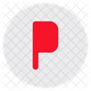 Parking Bicycle Parking Letter P Icon