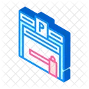 Parking Building Isometric Icon