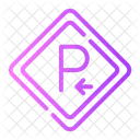 Parking Car Bicycle Icon
