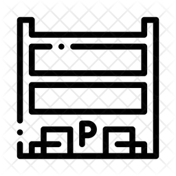 Stationnement à plusieurs niveaux  Icône