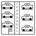 Zone De Stationnement Parking Panneau De Stationnement Icône