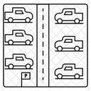 Zone De Stationnement Parking Panneau De Stationnement Icône