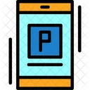 Parking App Icon Mobile App Icon Parking Application Symbol Symbol