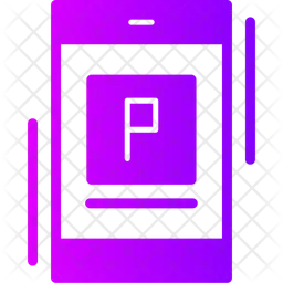 Parking App Icon Icon - Download in Gradient Style