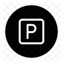 Parking Area Parking Sign Letter P Icon