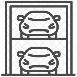 Ascenseur de stationnement  Icône