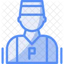 Parking Attendant Staff Assistance Icon