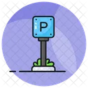 Parking Board Pole Icon