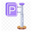 Parking Board Parking Stand Parking Label Icon