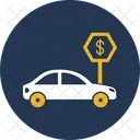 Parking Charges Dollar Sign Car Parking Fee Icon
