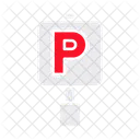 Parking Bicycle Parking Letter P Icon