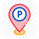 Parking Geolocation Car Icon