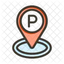 Parking Location Pin Icon