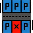 Parking Lot Cars Vehicles Icon