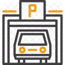 Estacionamiento Para Peatones Pasarela En El Estacionamiento Estacionamiento Para Peatones Icono