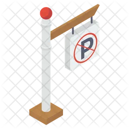 Parking Prohibition Sign  Icon