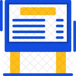 Parking Rate Board  Icon