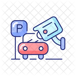 Parking security camera  Icon