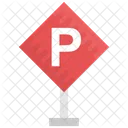 Parking Sign Board Icon