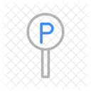 Parking Sign Board Icon