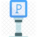 Parking Sign And Architecture Icon