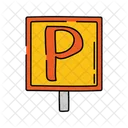 Parking Sign Handrawn Parking Sign Parking Icon