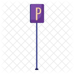 Parking sign pole  Icon