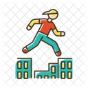 Deporte Extremo Color Tierra Convertido Icono