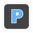 Parkplatz Zeichen Symbol Symbol