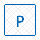 Parkplatz Zeichen Symbol