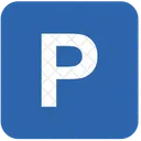 Parkplatz Umgebung Flughafen Symbol