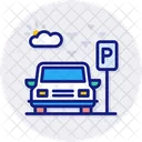 Parkplatz Auto Fahrzeug Symbol