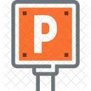 Parkplatz Schild Signal Symbol