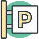 Parkplatz Schild Zeichen Symbol