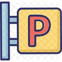 Parkplatzschild Parkschild Verkehrsschild Symbol