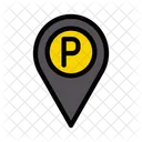 Geparkt Pin Karte Symbol